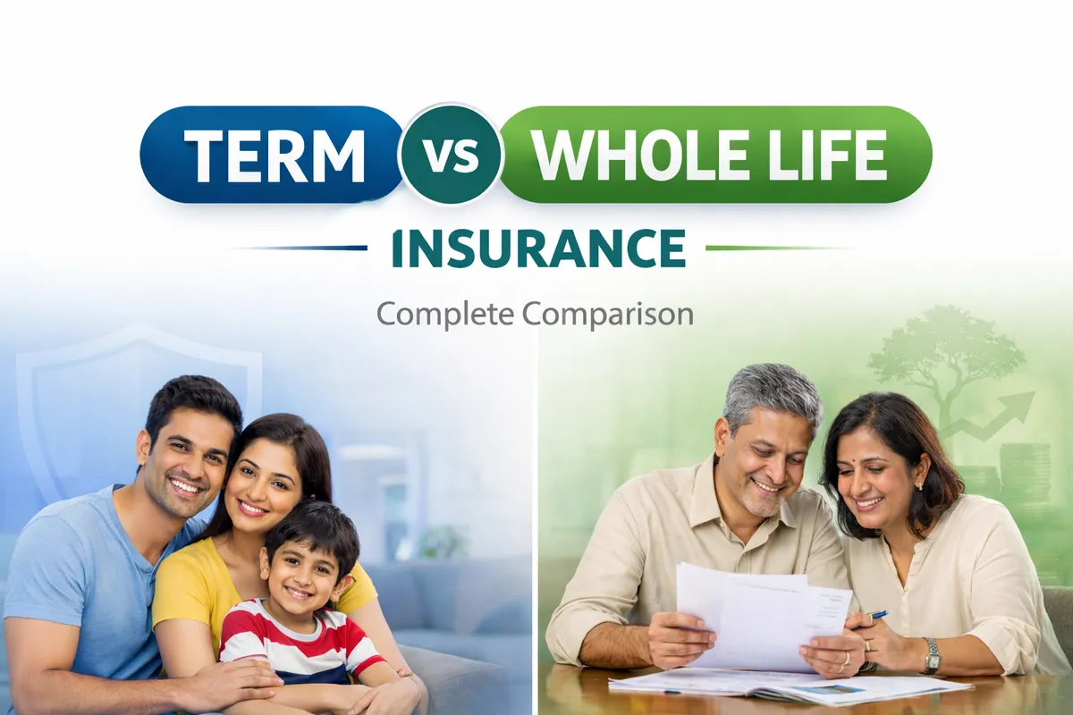 Term vs Whole Life Insurance — Complete Comparison