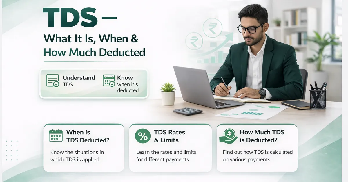 TDS — What It Is, When & How Much Deducted